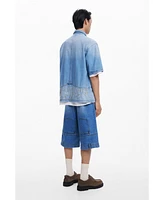 Desigual Men's Denim shirt with stitching