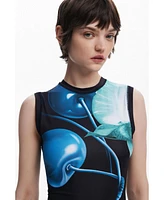 Desigual Women's Fitted cherry dress
