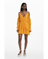 Desigual Women's Ruffled mini dress