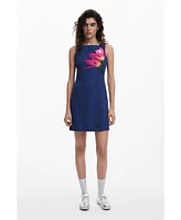 Desigual Women's Denim-effect mini dress