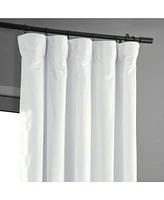 Half Price Drapes Primary White Signature Velvet Blackout Curtain