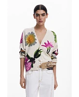 Desigual Women's Floral print cardigan