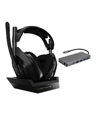 Astro Gaming A50 Wireless and Base Station for Xbox One/Pc with 13-in-1 Usb Hub