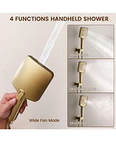 Mondawe 3-Function Dual Shower Head Pressure-balanced System with 4 Sprays Handheld