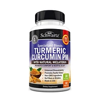 Turmeric Curcumin Pm Capsules, Bioschwartz, 60ct