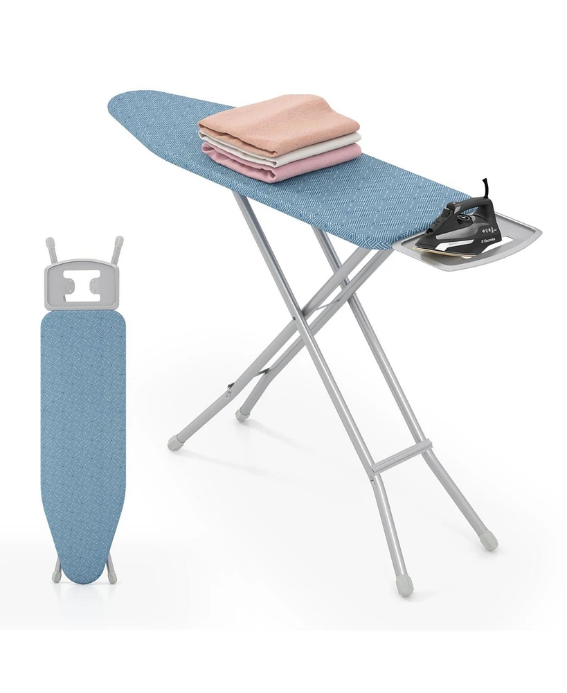 Full Size Ironing Board with Iron Rest and 7-Level Height