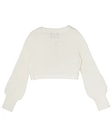 Rare Editions Toddler and Little Girls Pointelle Crochet Cardigan