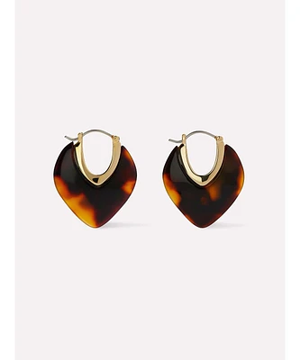 Ana Luisa Statement Earrings - Spencer Dark Tortoise