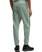 Boss by Hugo Men's Jacquard-Woven Relaxed-Fit Tracksuit Bottoms