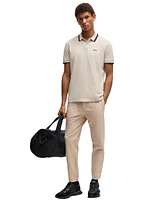 Boss by Hugo Men's Contrast Stripe Regular-Fit Paddy Polo Shirt