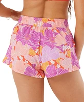 Roxy Juniors' Bell Bottom Blooms No Bad Waves Board Shorts