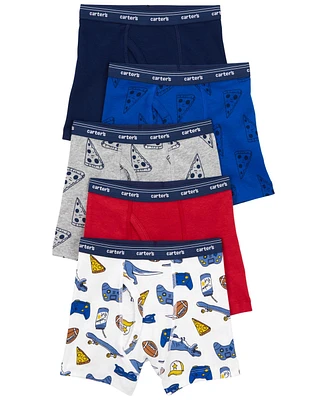 Carter's Little and Big Boys 5-Pack Boxer Briefs Underwear