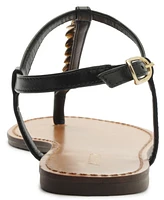 Arezzo Women's Bristol Round Toe Flat Sandals
