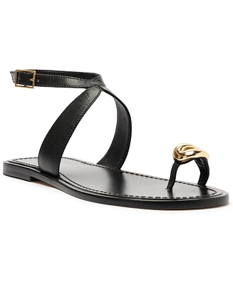 Arezzo Women's Kendall Round Toe Flat Sandals