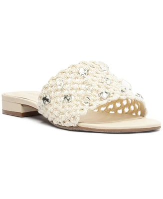 Arezzo Women's Briella Round Toe Flat Sandals