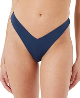 Roxy Juniors' Beach Classics V-Front Cheeky Bikini Bottoms