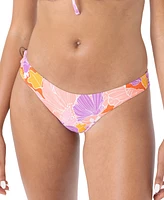 Roxy Juniors' Bell Bottom Blooms Cheeky Bikini Bottoms