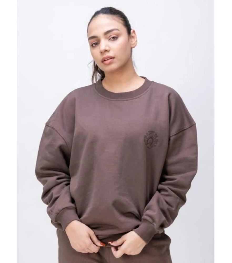 Women's Organic Cotton Oversized Crewneck Wellness Sweatshirt