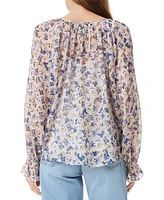 Sam Edelman Women's Kelsie Printed Popover Blouse