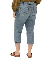 Silver Jeans Co. Plus Suki Mid-Rise Curvy Fit Capri