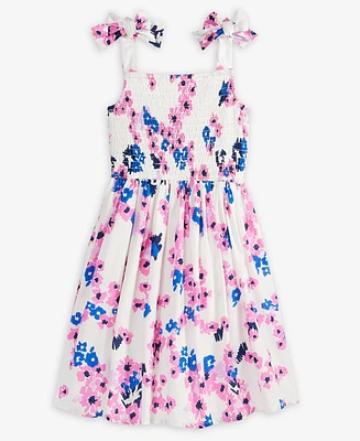 On 34th Toddler Girls Floral-Print Tie-Shoulder-Strap Dress, Exclusively at Macy's