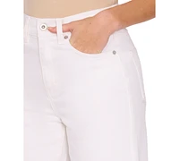 CeCe Women's Eyelet Scallop-Hem Jeans