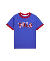 Polo Ralph Lauren Little Boys Baseball Logo Cotton Jersey T-Shirt