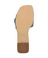 Nine West Women's Ending Woven Block Heel Sandals