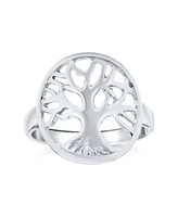 Bling Jewelry Silver Ring Large Open Round Family Tree Of Life Sterling Statement Piece