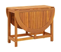 Patio Table 51.1"x35.4"x28.3" Solid Acacia Wood