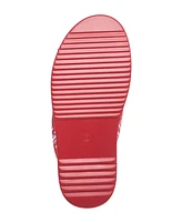 True Religion Alia Cross Strap Slip on Platform Sandal
