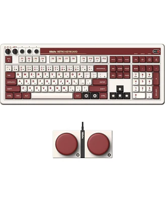 8BitDo Retro Wireless Gaming Mechanical Keyboard with Number Pad for Windows and Android - Fami Edition