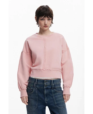 Desigual Women's Topstitched sweatshirt