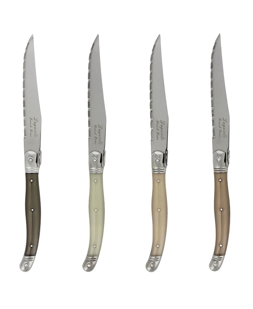 French Home Laguiole Steak Knives, Set of 4