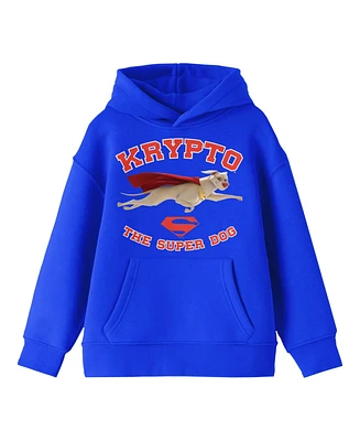 Dc League of Super Pets Krypto the Dog Youth Royal Blue Hoodie-xl