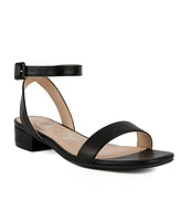 Sugar Women's Umpire Ankle Strap Block Heel Sandals