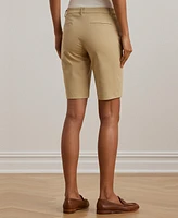 Lauren Ralph Twill Stretch Bermuda Shorts