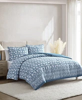Nautica Bayport Floral Cotton Reversible -Pc. Comforter Set