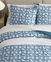 Nautica Bayport Floral Cotton Reversible 3-Pc. Comforter Set