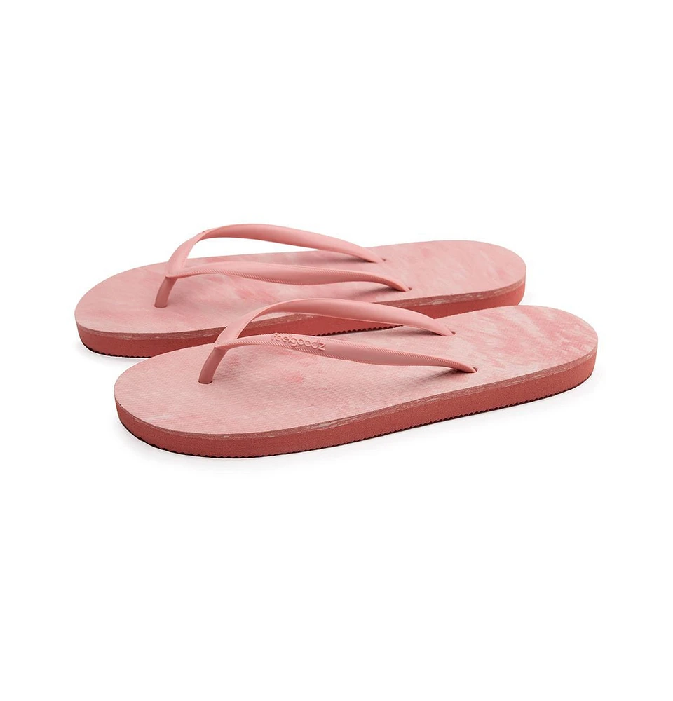 Feelgoodz Women's Slimz Remix Natural Rubber Flip-Flip Thong Sandals