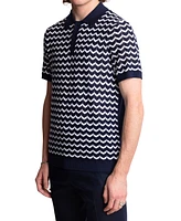 Paisley & Gray Men's Slim Fit Short Sleeve Chevron Polo Shirt