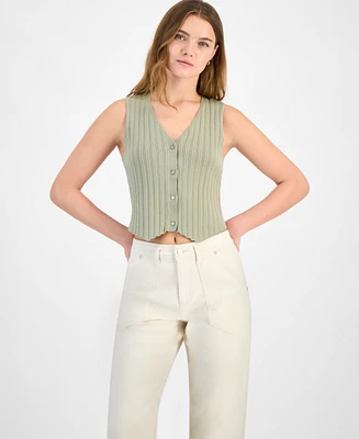 And Now This Women's Rib-Knit Sweater Vest, Exclusively at Macy's