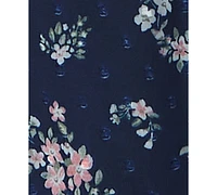 Trixxi Juniors' Floral Ruffle Clip-Dot Mini Dress