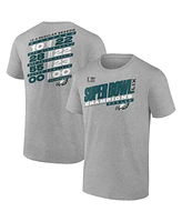 Fanatics Men's Heather Gray Philadelphia Eagles Super Bowl Lix Champions Counting Points Score T-Shirt