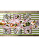 Mackenzie-Childs Pink Check Round Platter