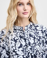 Tommy Hilfiger Women's Printed Long-Sleeve Tunic