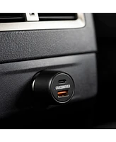 2-Port Car Charger, 48W High-Speed Usb-c and Usb-a for 12V Sockets