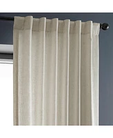 Half Price Drapes Malted Cream Heavy Faux Linen Curtain