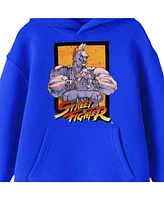 Street Fighter Birdie Character Art Boy's Royal Blue Sweatshirt-xl