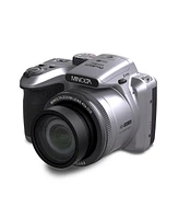 Minolta ProShot MN40Z 20MP Full Hd Camera with 40x Optical Zoom, Silver, Bundle with Mt-11 Multifunctional Octopus Tripod, 64GB Sdxc Memory Card and S